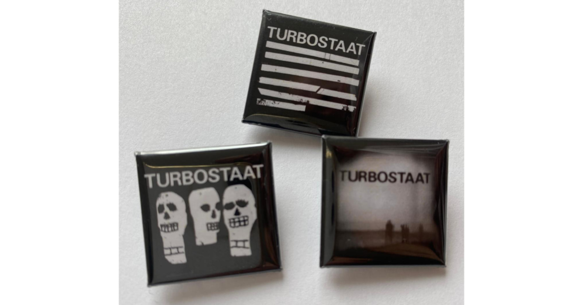  TURBOSTAAT PIN SET, Schwarz/ Weiß 
